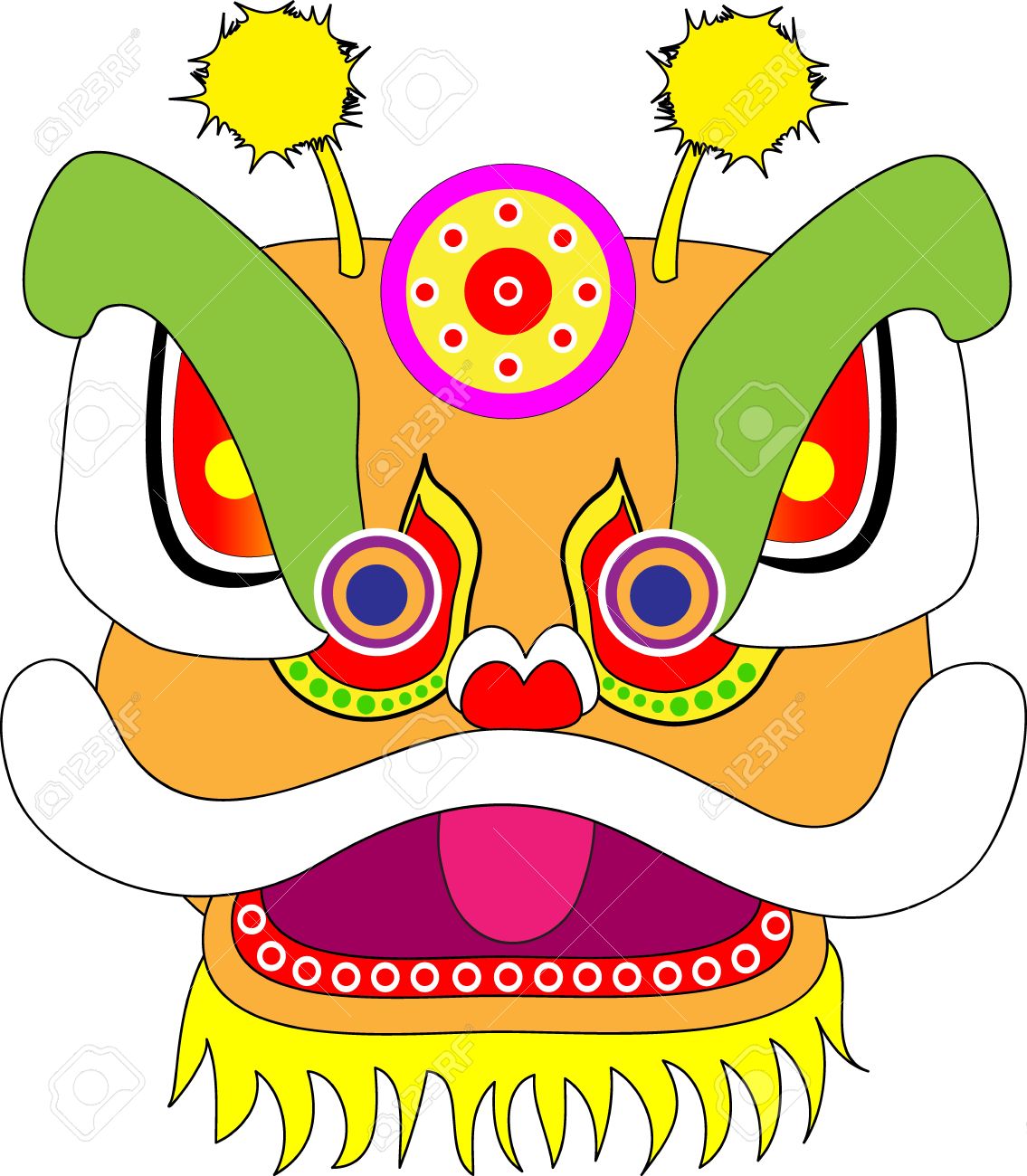 Lion Dance Clipart | Free download on ClipArtMag