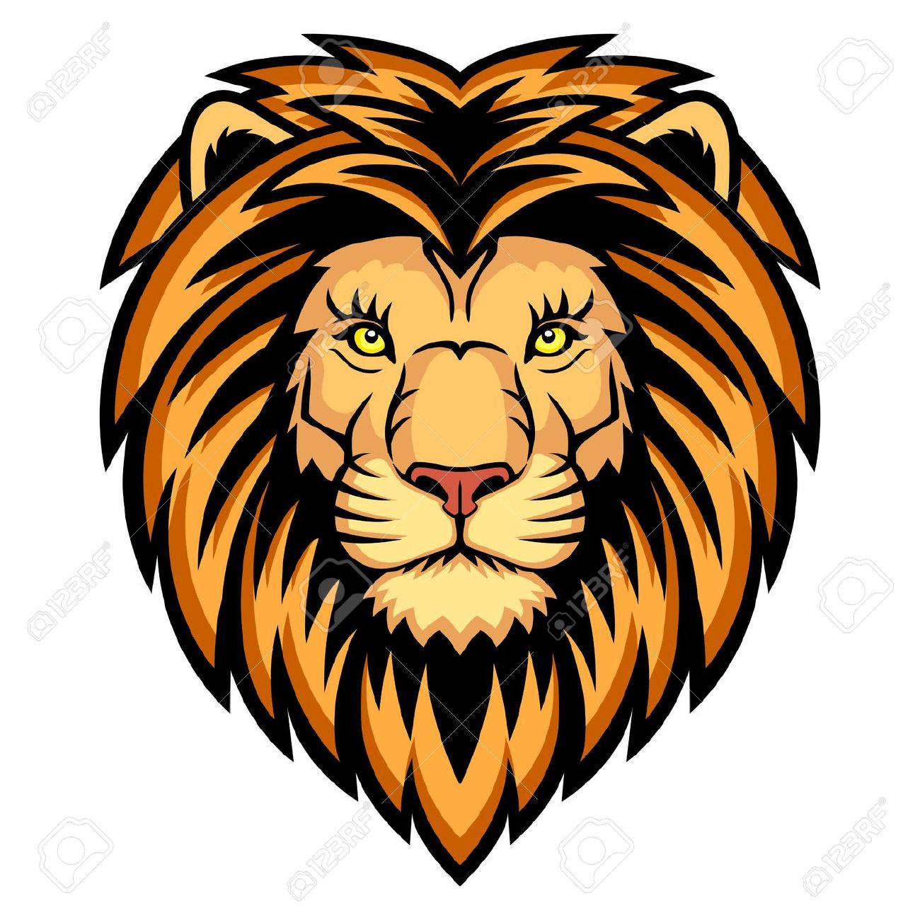 Lion Face Cartoon Clipart | Free download on ClipArtMag