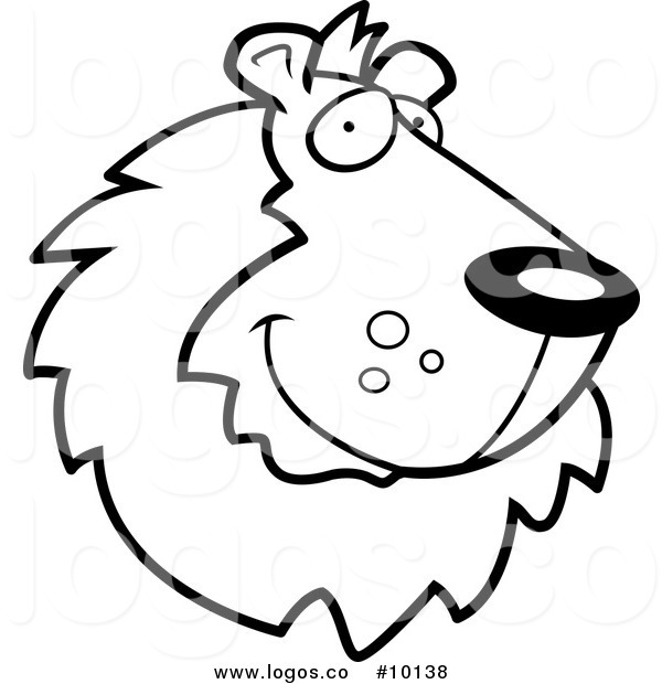 Lion Face Clipart Black And White | Free download on ClipArtMag