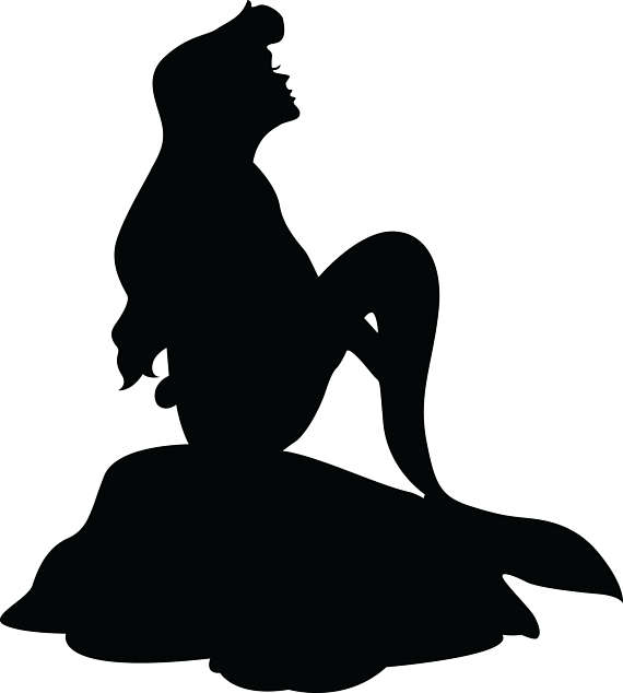 Little Mermaid Silhouette Clipart | Free download on ClipArtMag