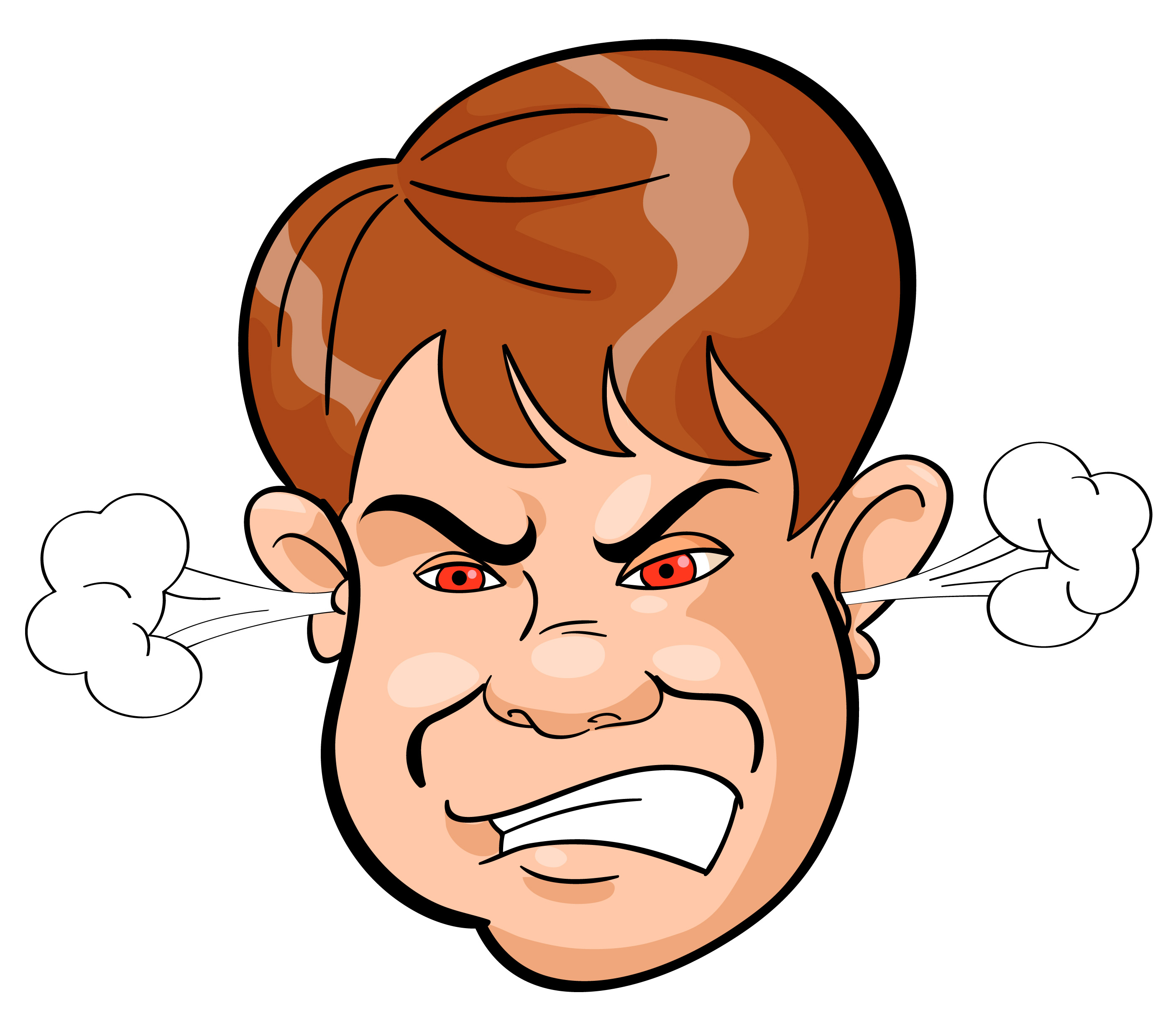 Mad Cartoon Face Clipart | Free download on ClipArtMag
