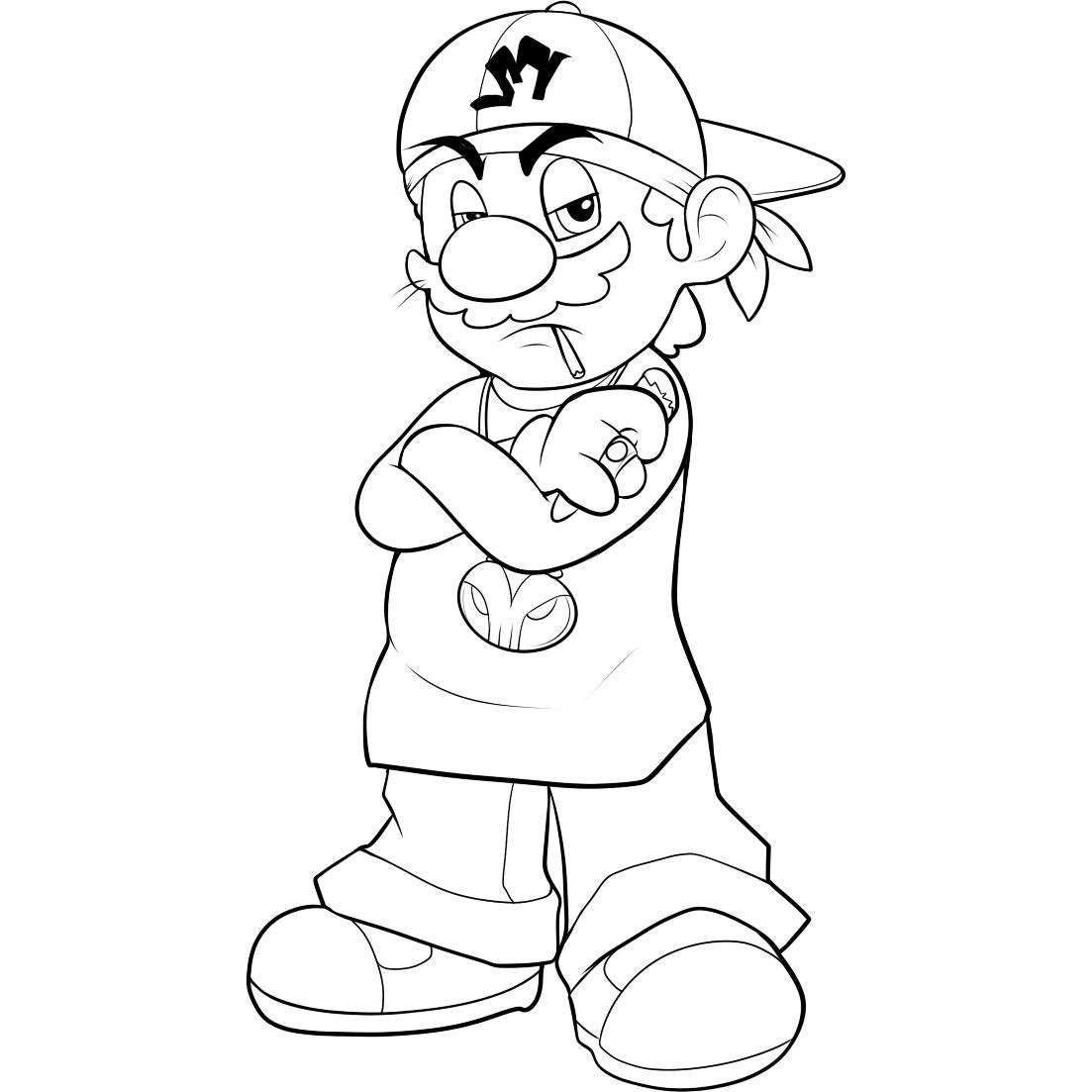 Mario Kart 8 Coloring Pages Free download on ClipArtMag