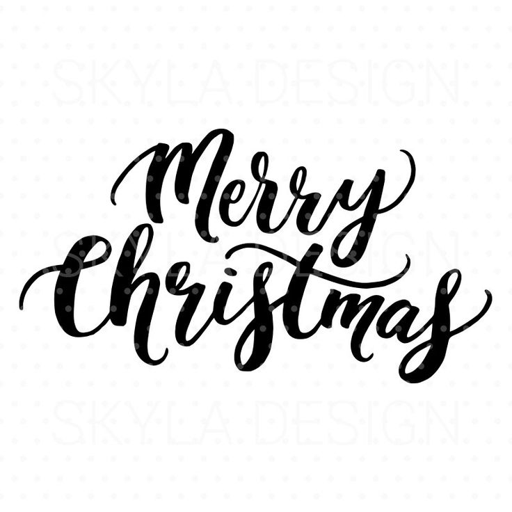 Merry Christmas Clipart Black And White Free download on ClipArtMag