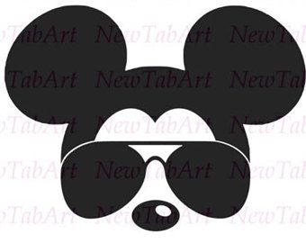 Mickey Mouse Head Silhouette Clipart Free Download On Clipartmag