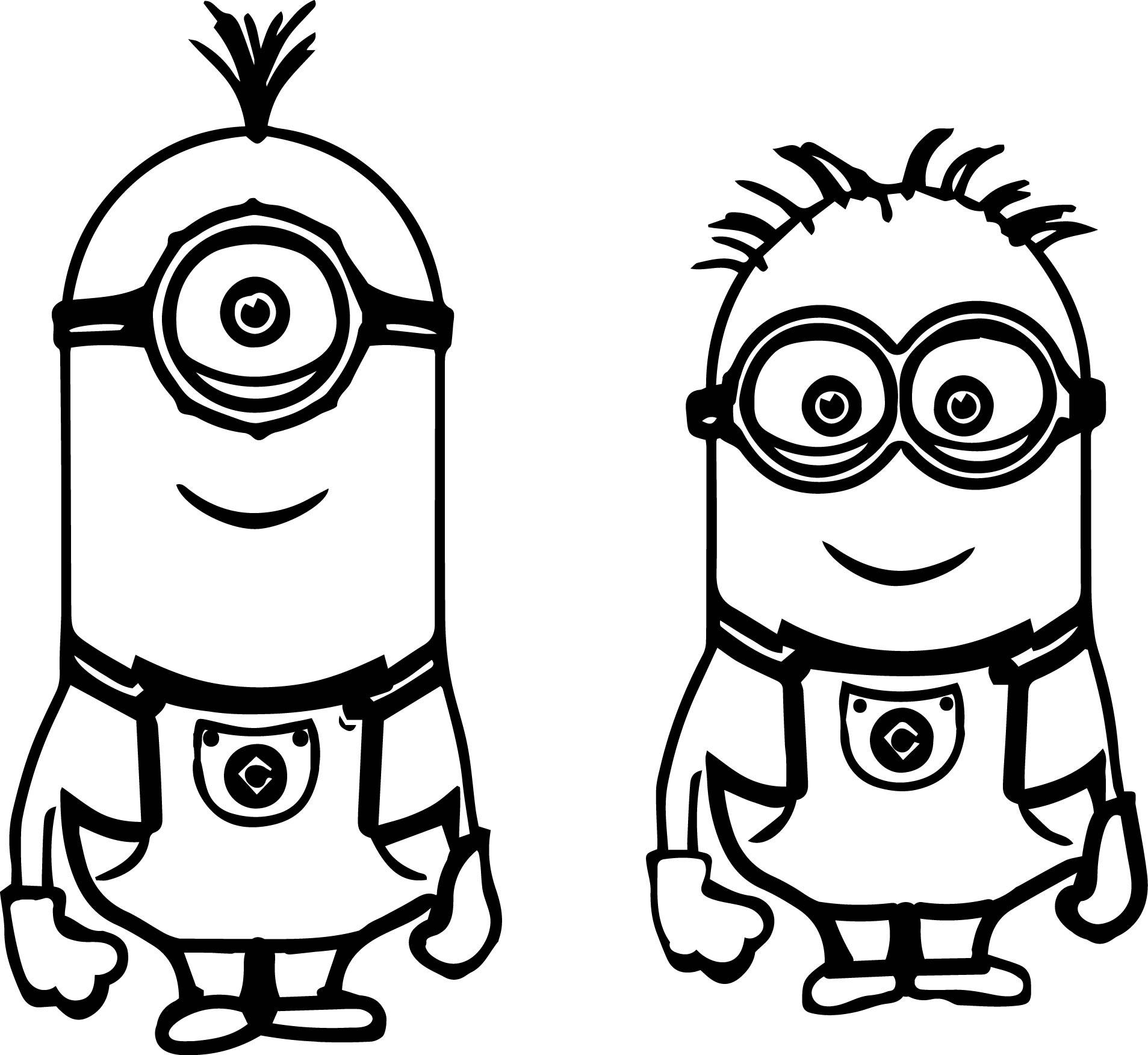 Minion Coloring Pages Free download on ClipArtMag
