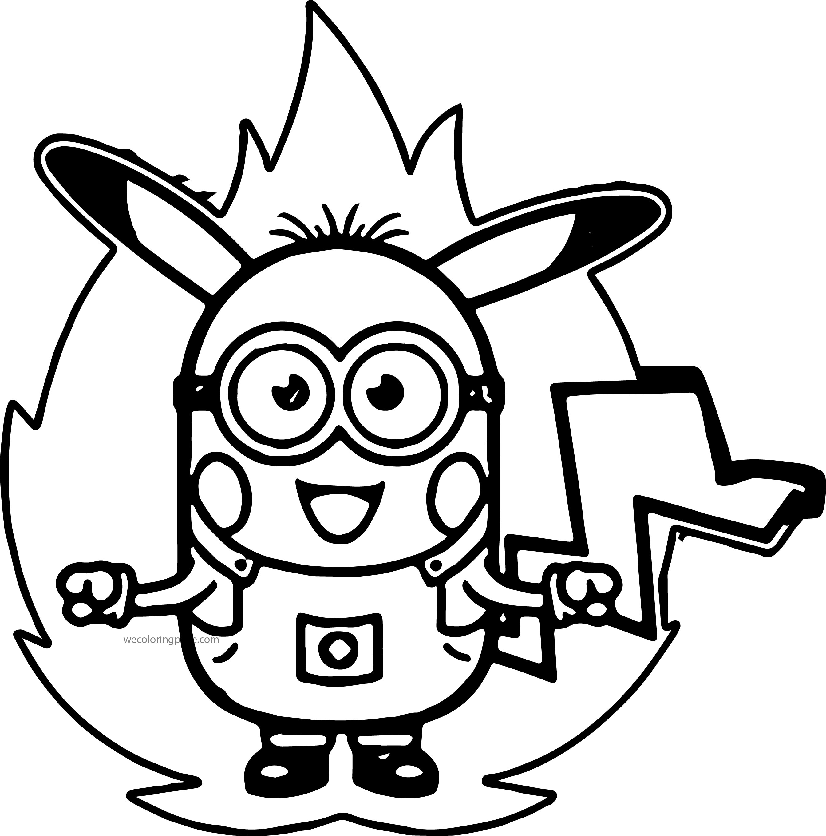 Minion Body Template Sketch Coloring Page