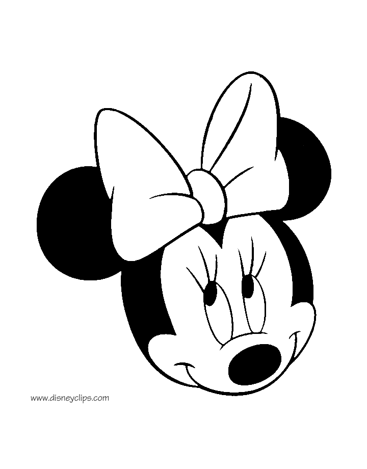 Minnie Mouse Bow Template Clipart | Free download on ClipArtMag