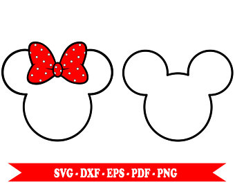 Minnie Mouse Outline Head | Free download on ClipArtMag