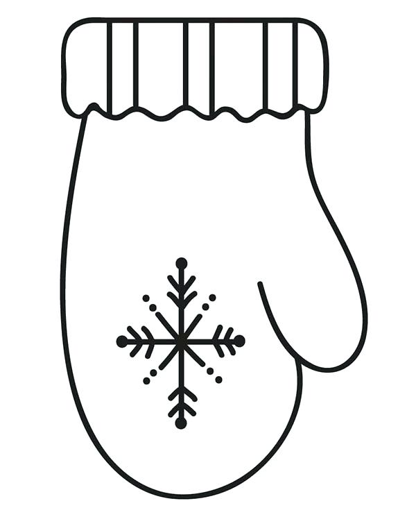 Mitten Outline Free download on ClipArtMag