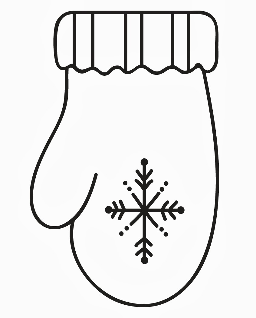 mitten moufle mittens coloriage clipartmag gclipart
