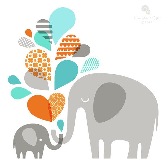 Mom And Baby Elephant Clipart | Free download on ClipArtMag