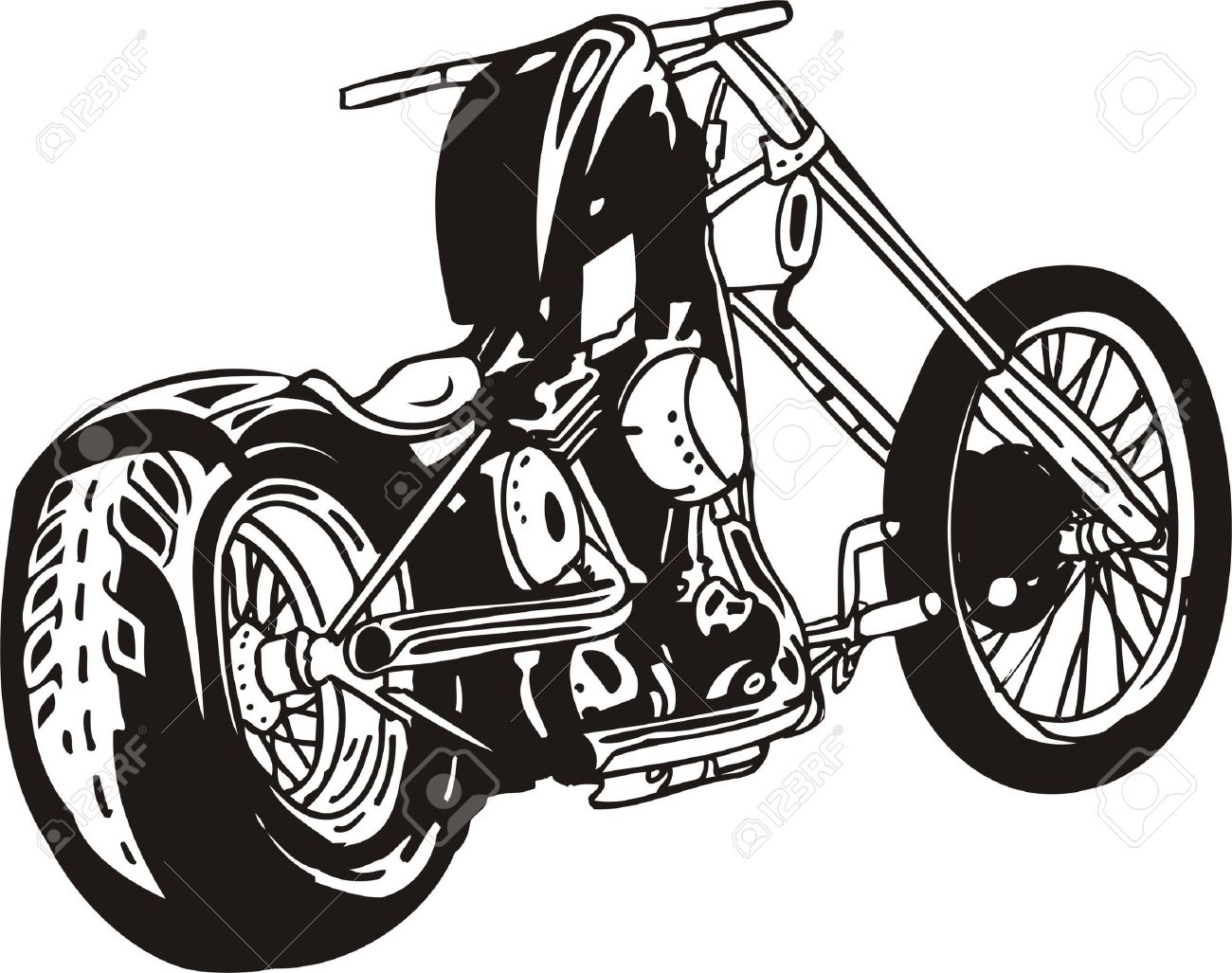 Motorcycle Chopper Clipart Free Download On Clipartmag