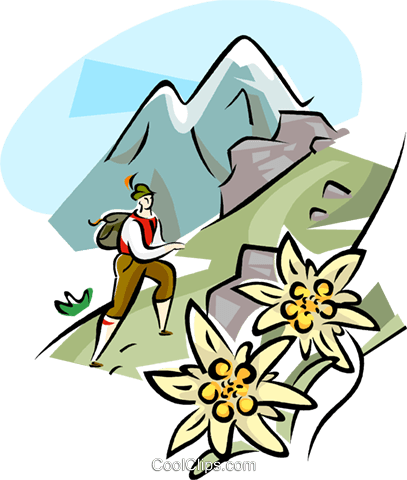 Mountain Hiking Clipart | Free download on ClipArtMag