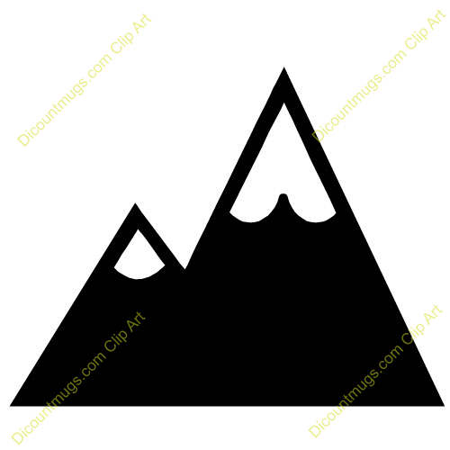 Mountains Clipart Black And White | Free download on ClipArtMag