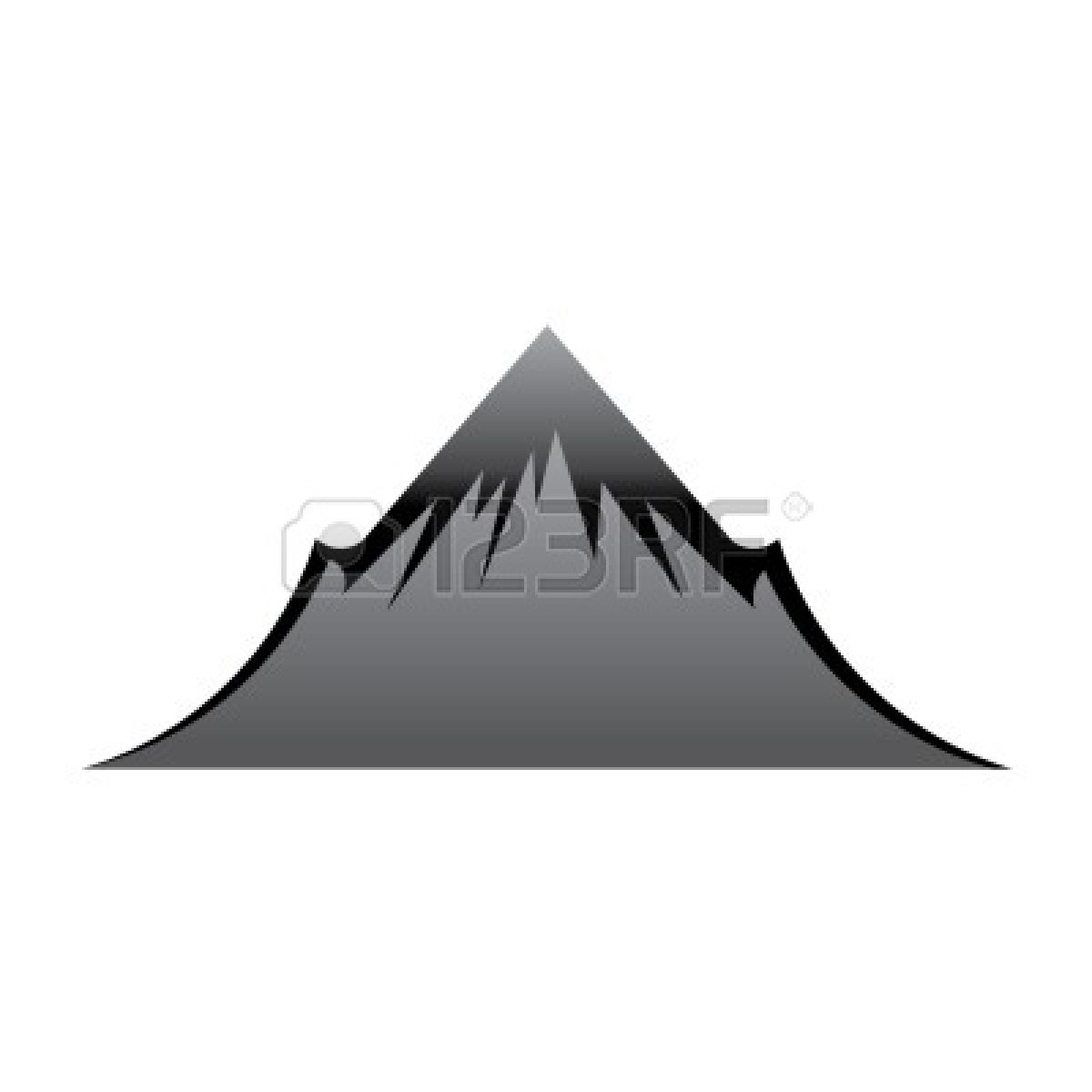 Mountains Clipart Black And White | Free download on ClipArtMag