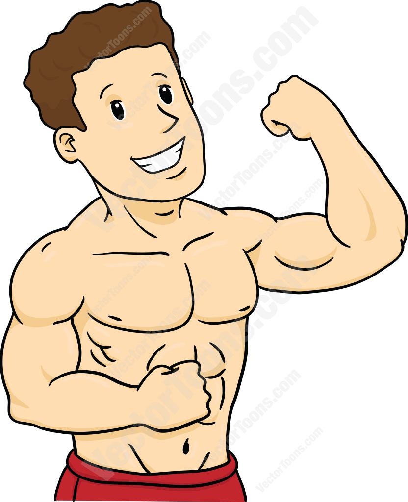 Muscle Cartoon Clipart | Free download on ClipArtMag