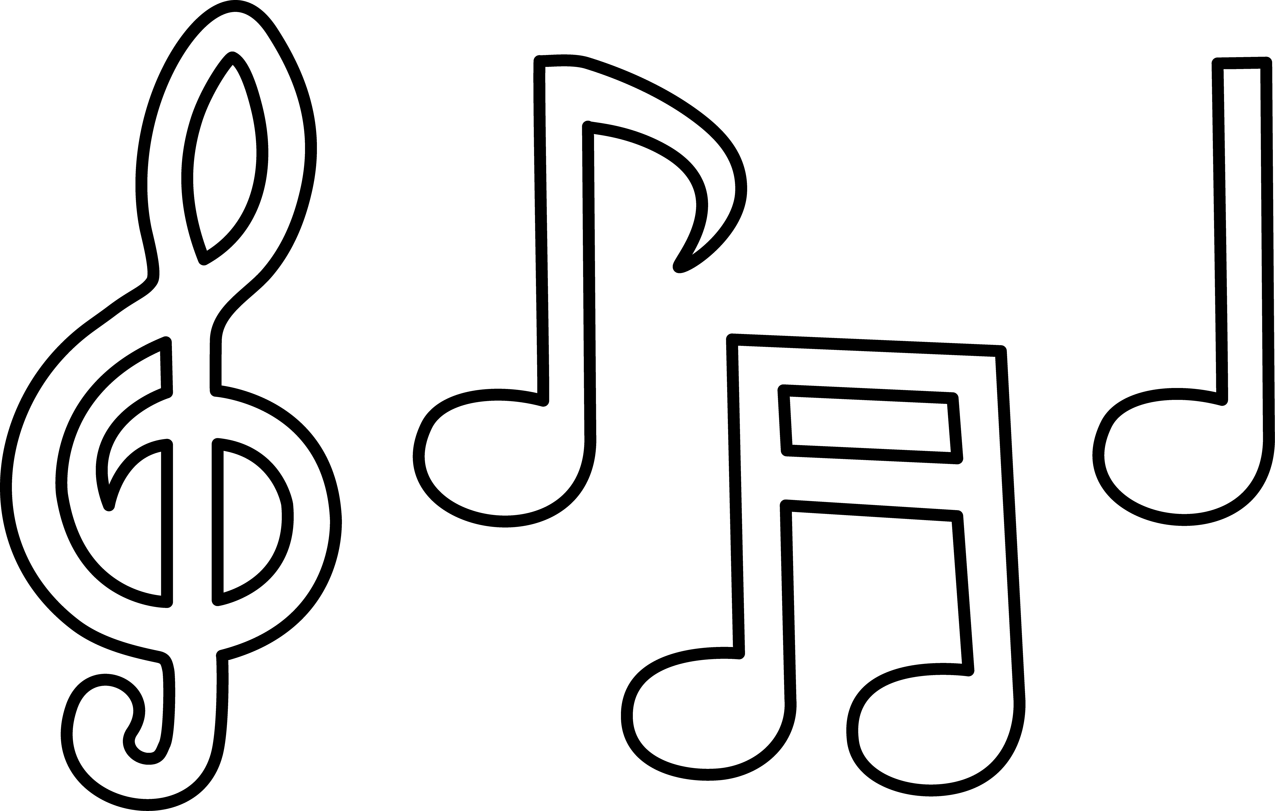 Music Notes Black And White Free Download On Clipartmag