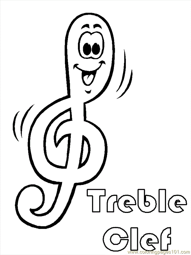 Music Notes Coloring Page | Free download on ClipArtMag
