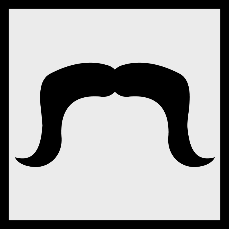 Mustache Silhouette Clipart | Free download on ClipArtMag