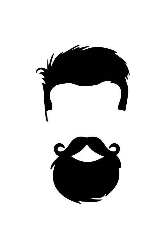 Mustache Silhouette Clipart | Free download on ClipArtMag