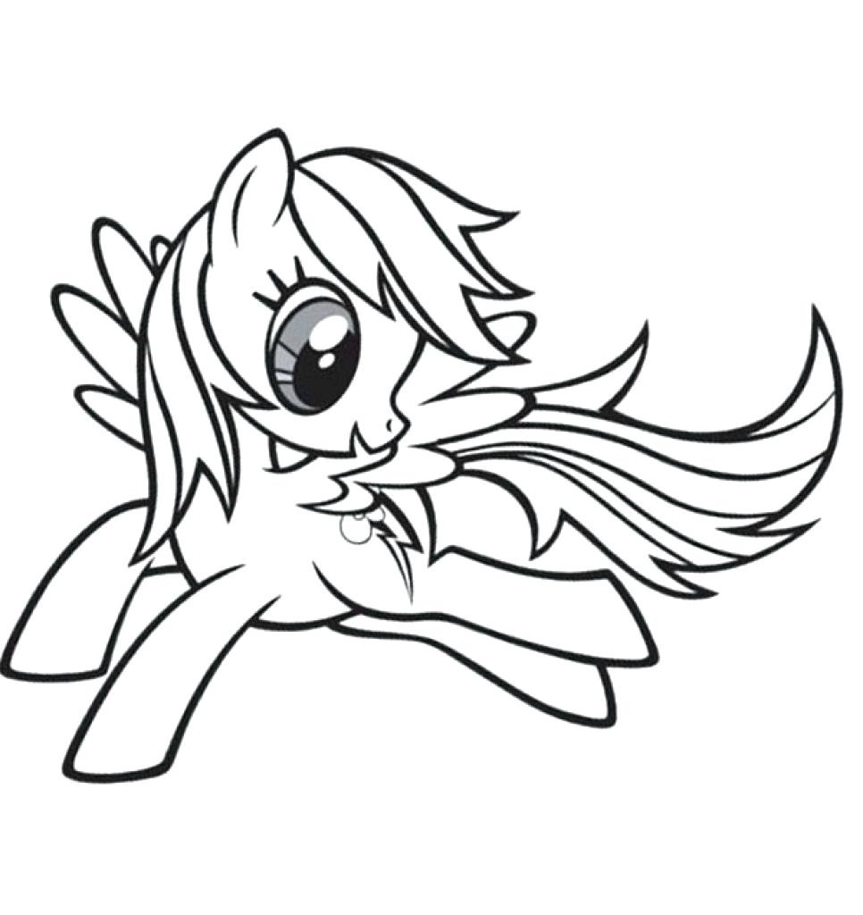 My Little Pony Rainbow Dash Coloring Pages Free download