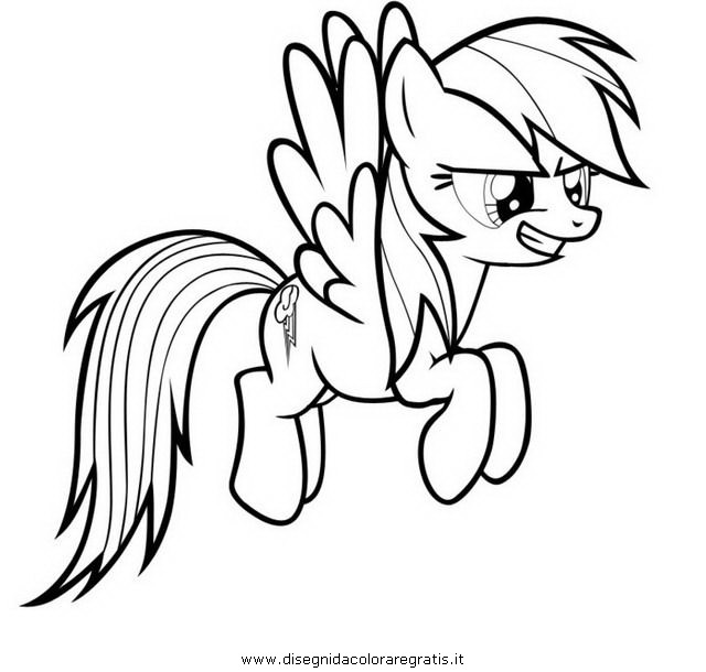 My Little Pony Rainbow Dash Coloring Pages Free Download On ClipArtMag