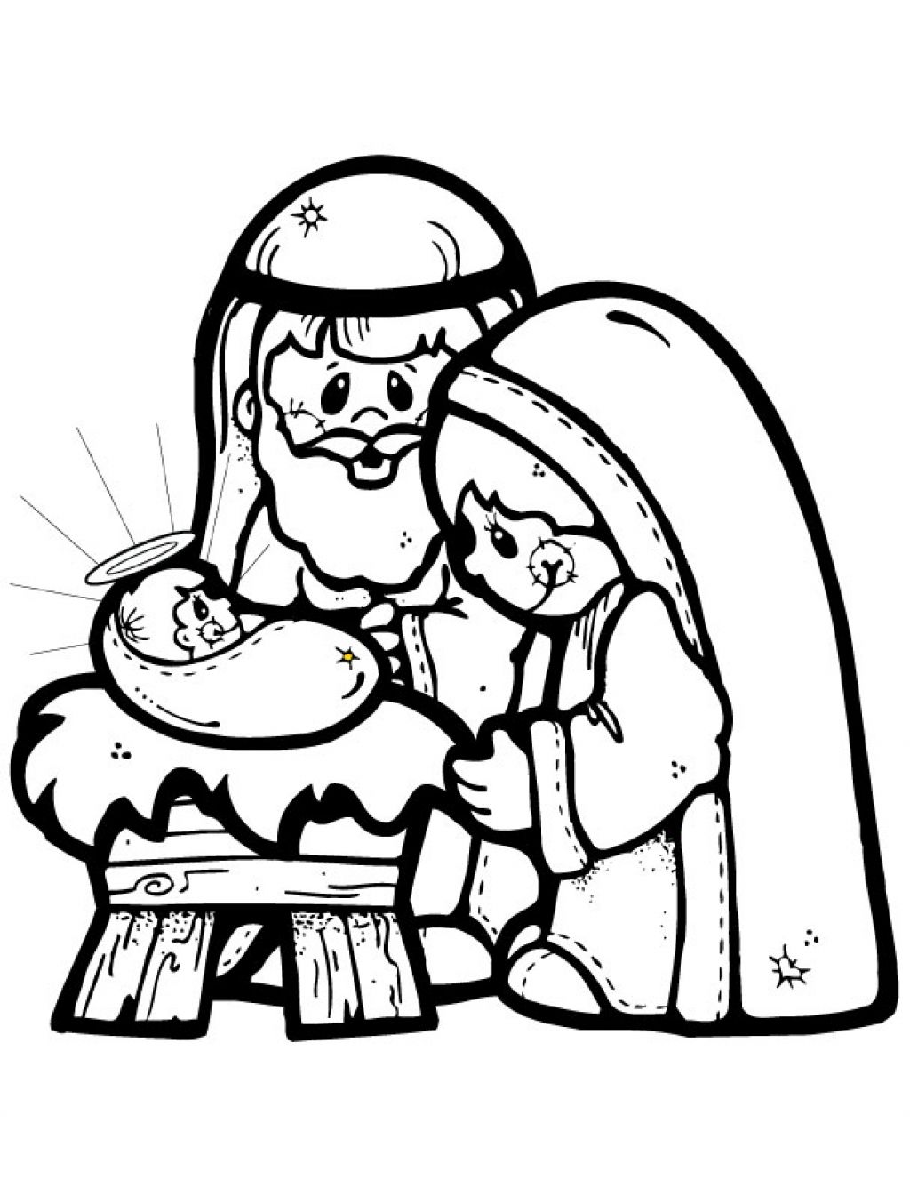 19 Nativity Scene Coloring Page Kamalche