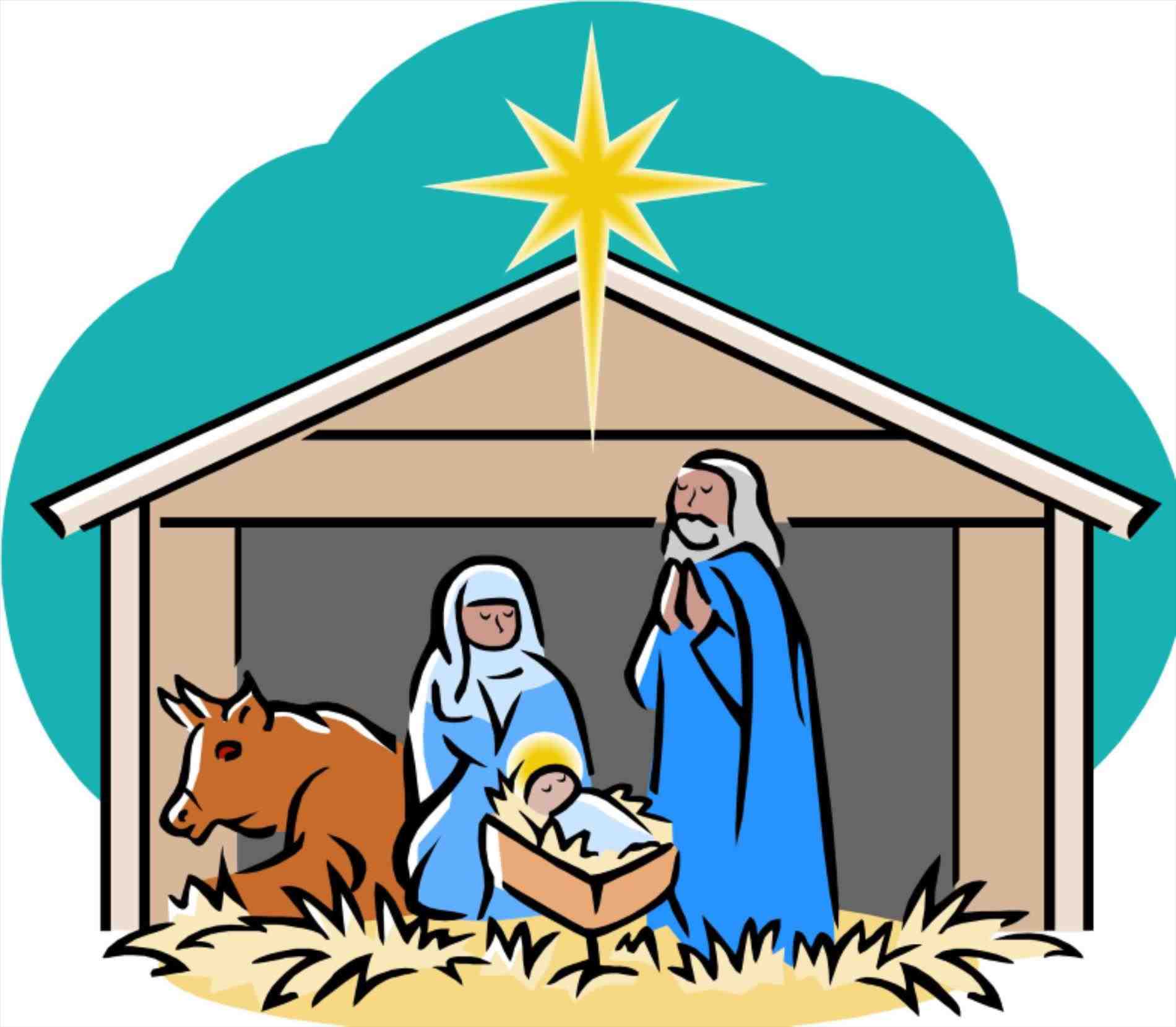 Nativity Scene Clipart Free Free download on ClipArtMag