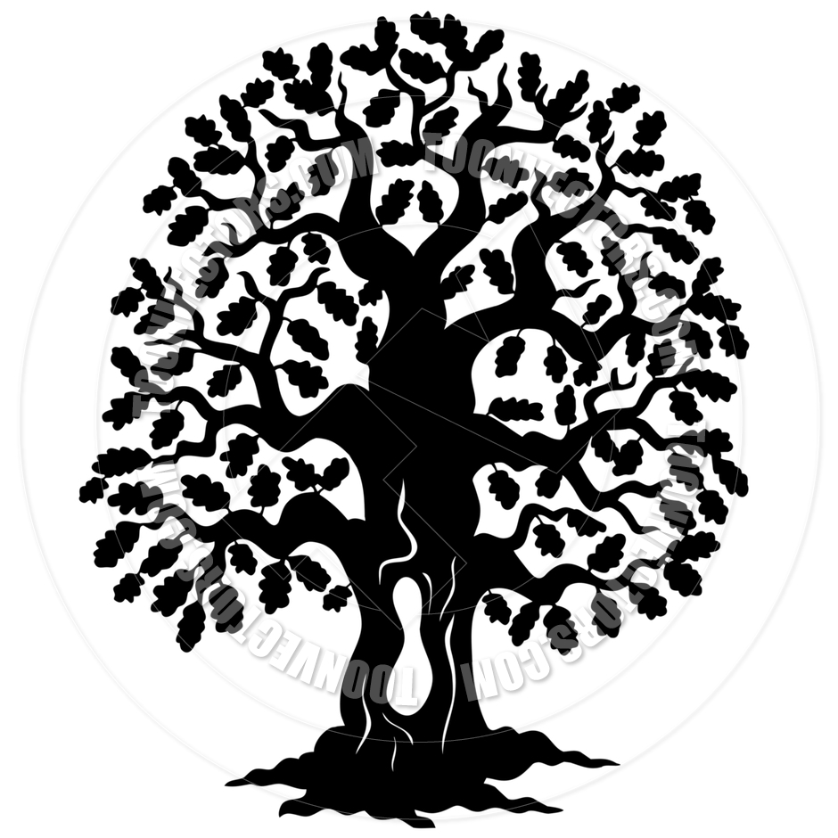 Oak Tree Clipart Black And White | Free download on ClipArtMag