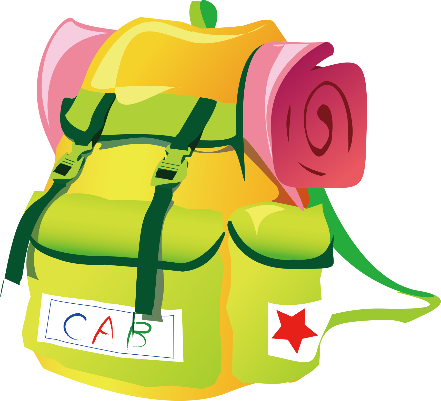 Open Backpack Clipart | Free download on ClipArtMag