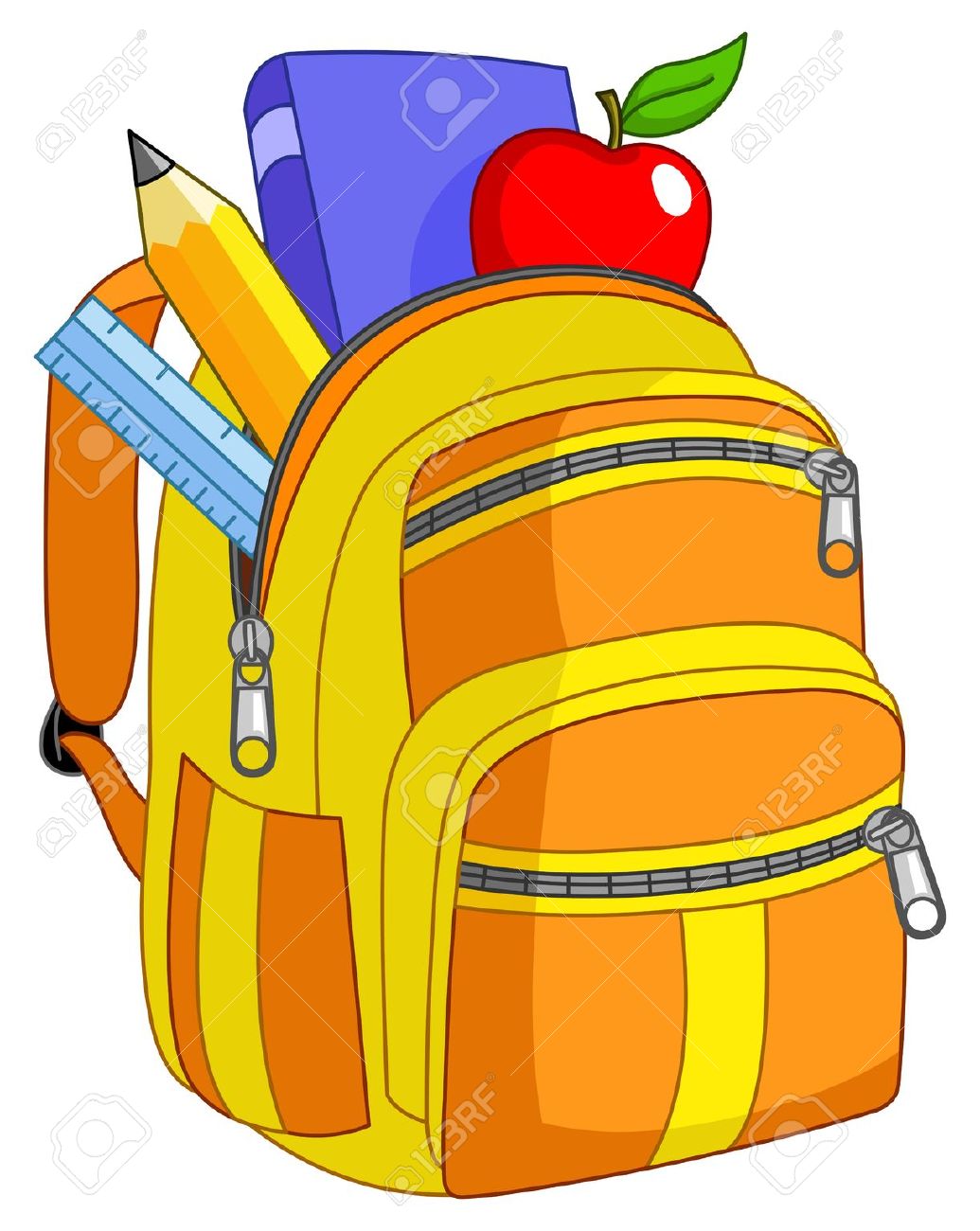 Open Backpack Clipart | Free download on ClipArtMag