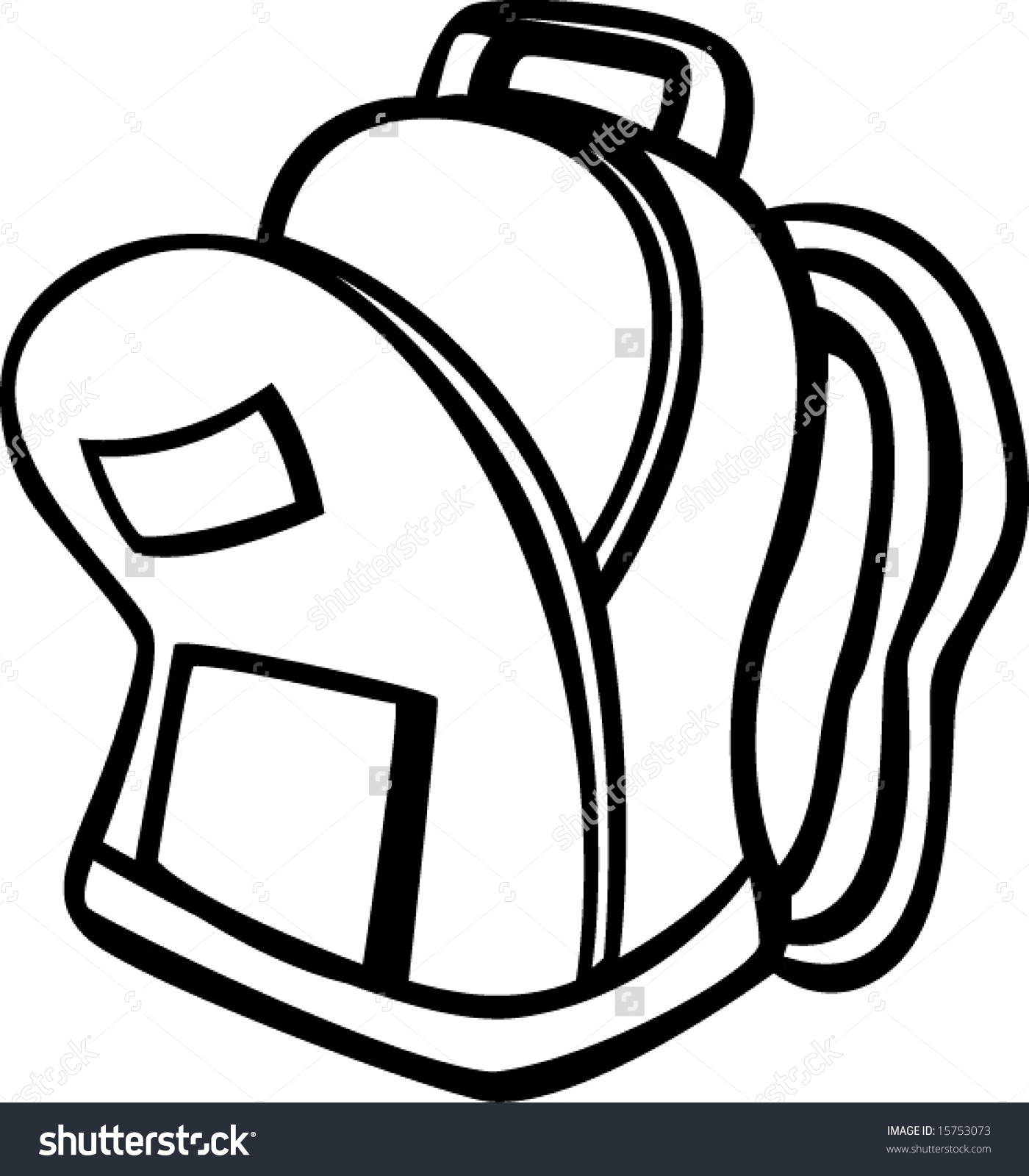 Open Backpack Clipart Free download on ClipArtMag