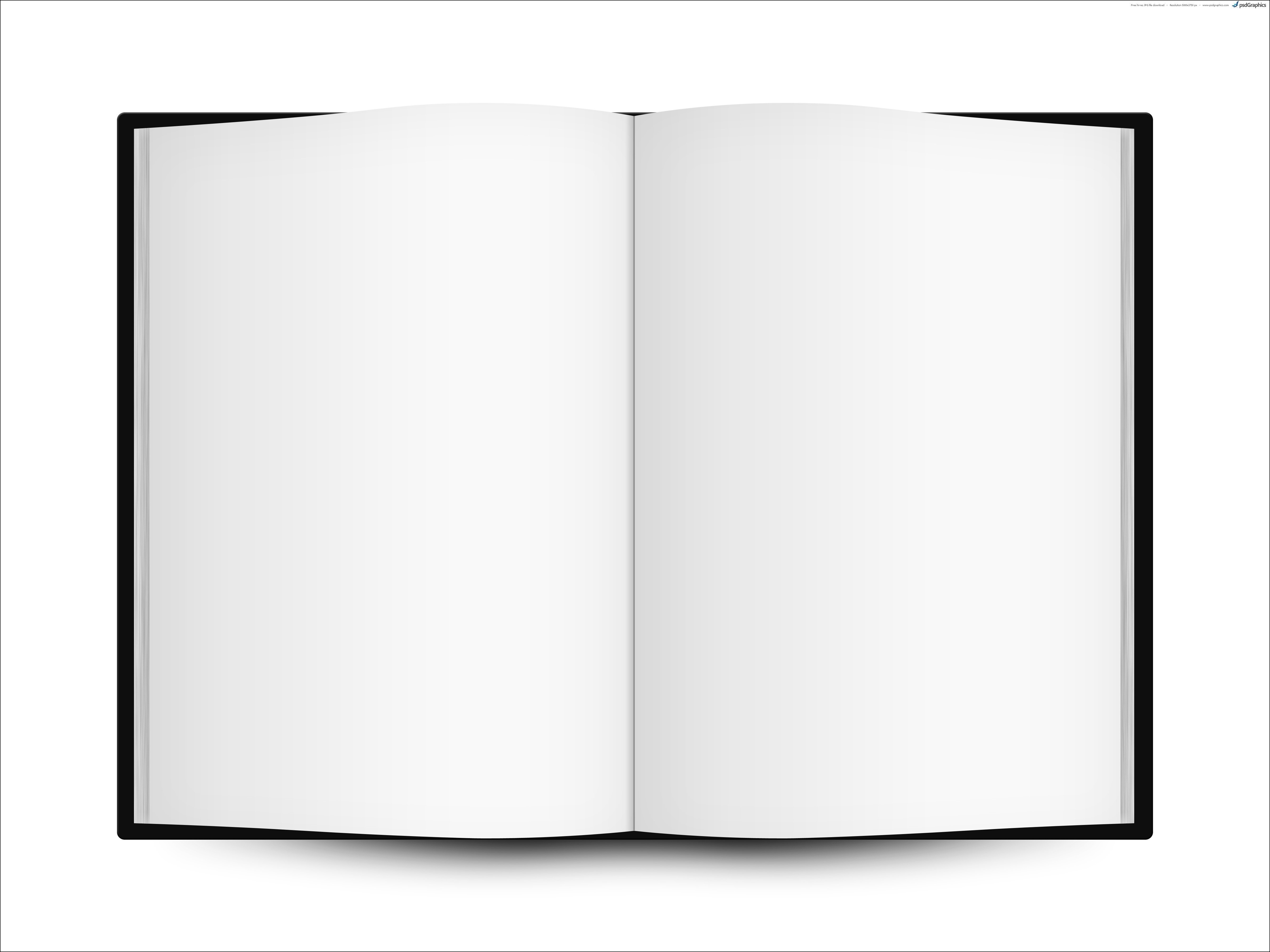 Open Book Template Free download on ClipArtMag