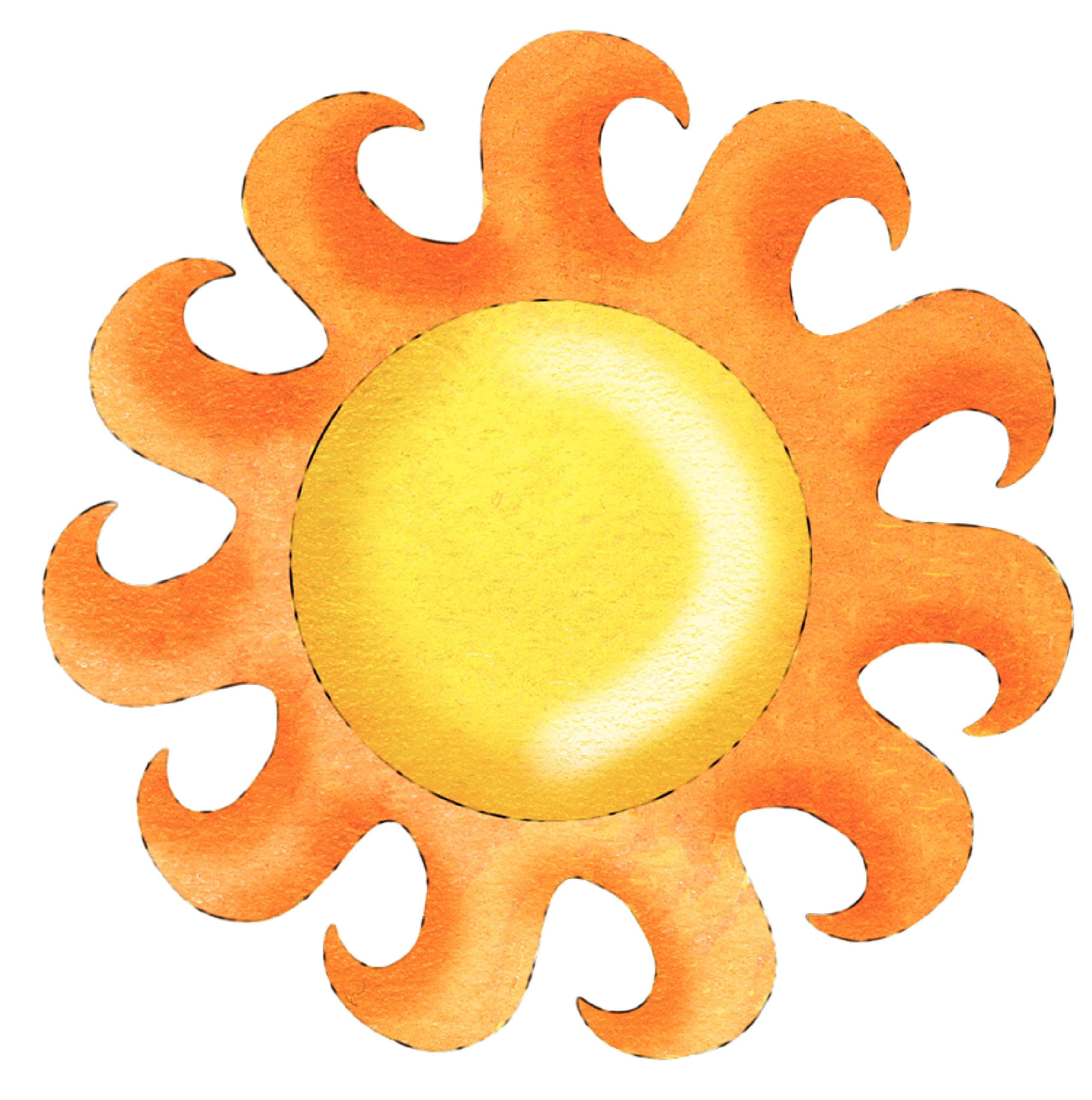 Orange Sun Clipart Free Download On Clipartmag