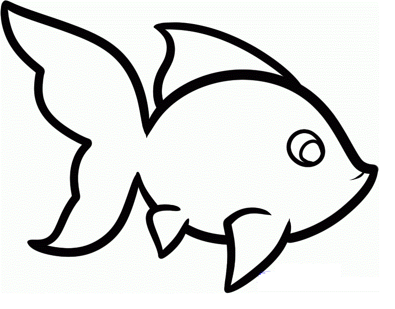 Featured image of post Simple Fish Drawing Outline Draw the dorsal fins with a wavy line
