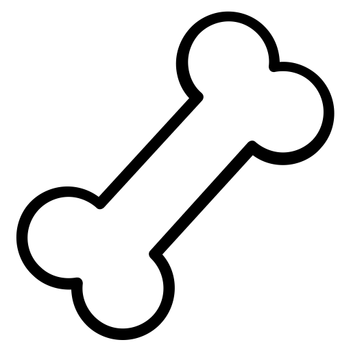 Outline Of A Dog Bone Free Download On ClipArtMag