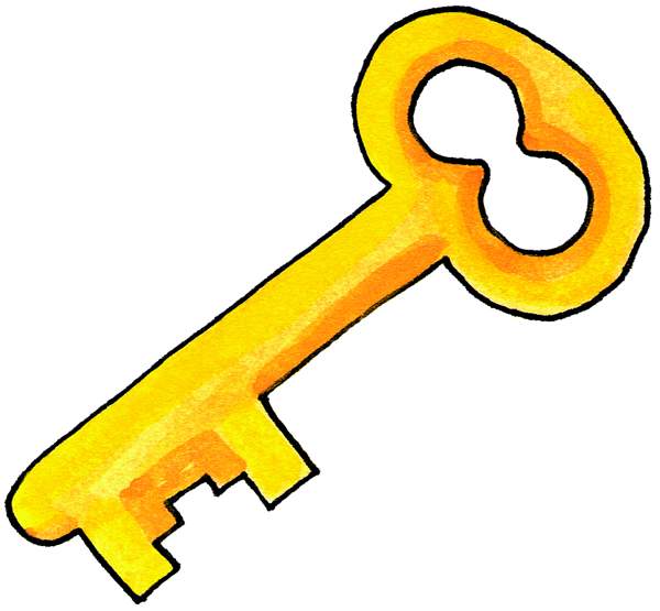 Outline Of A Key | Free download on ClipArtMag