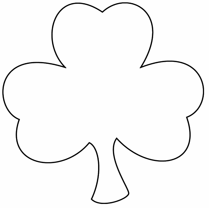 Outline Of A Shamrock | Free download on ClipArtMag