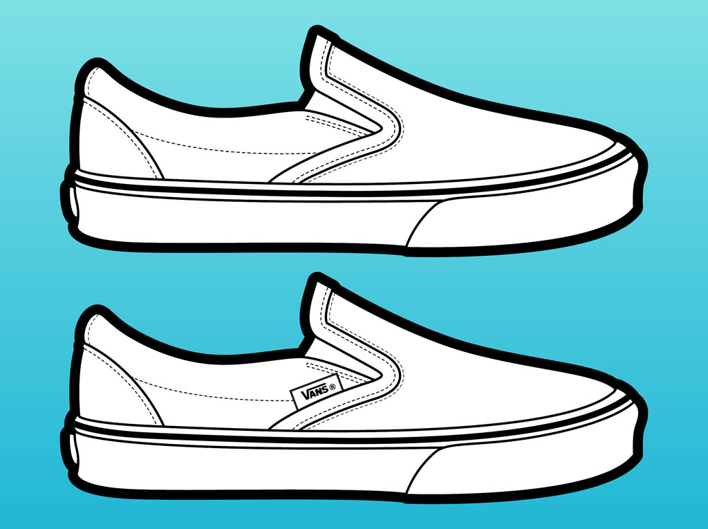 vans shoes cartoon