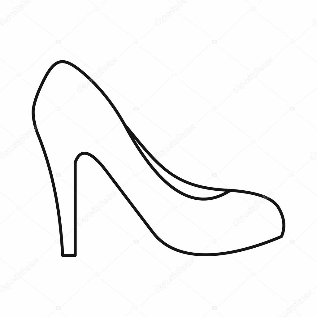 Outline Of A Shoe Free download on ClipArtMag