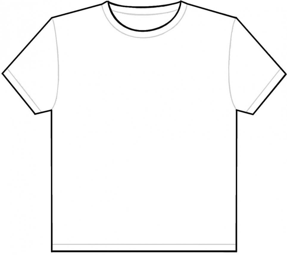 Outline Of A T Shirt Template Free download on ClipArtMag