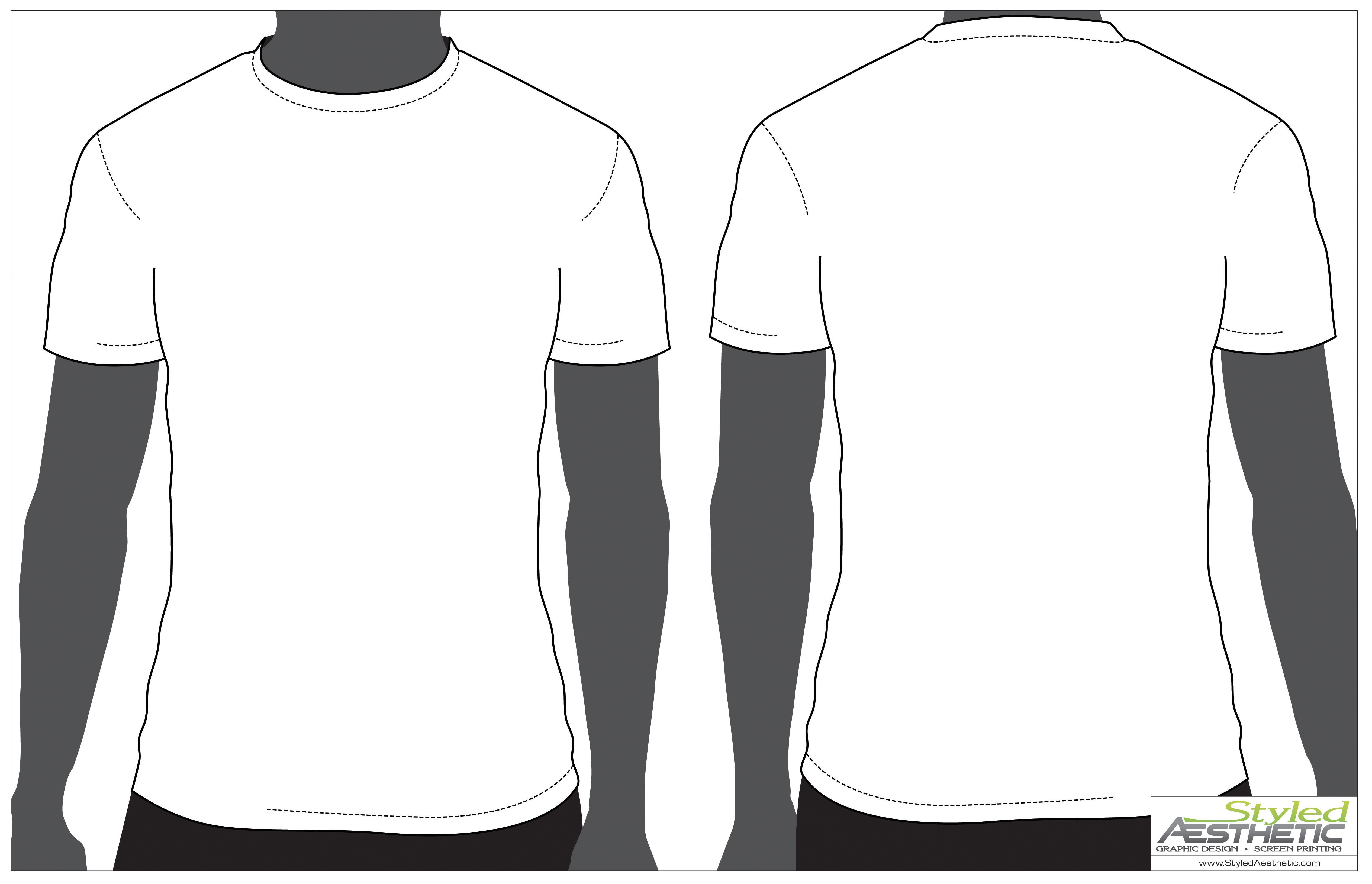 Outline Of A T Shirt Template Free download on ClipArtMag