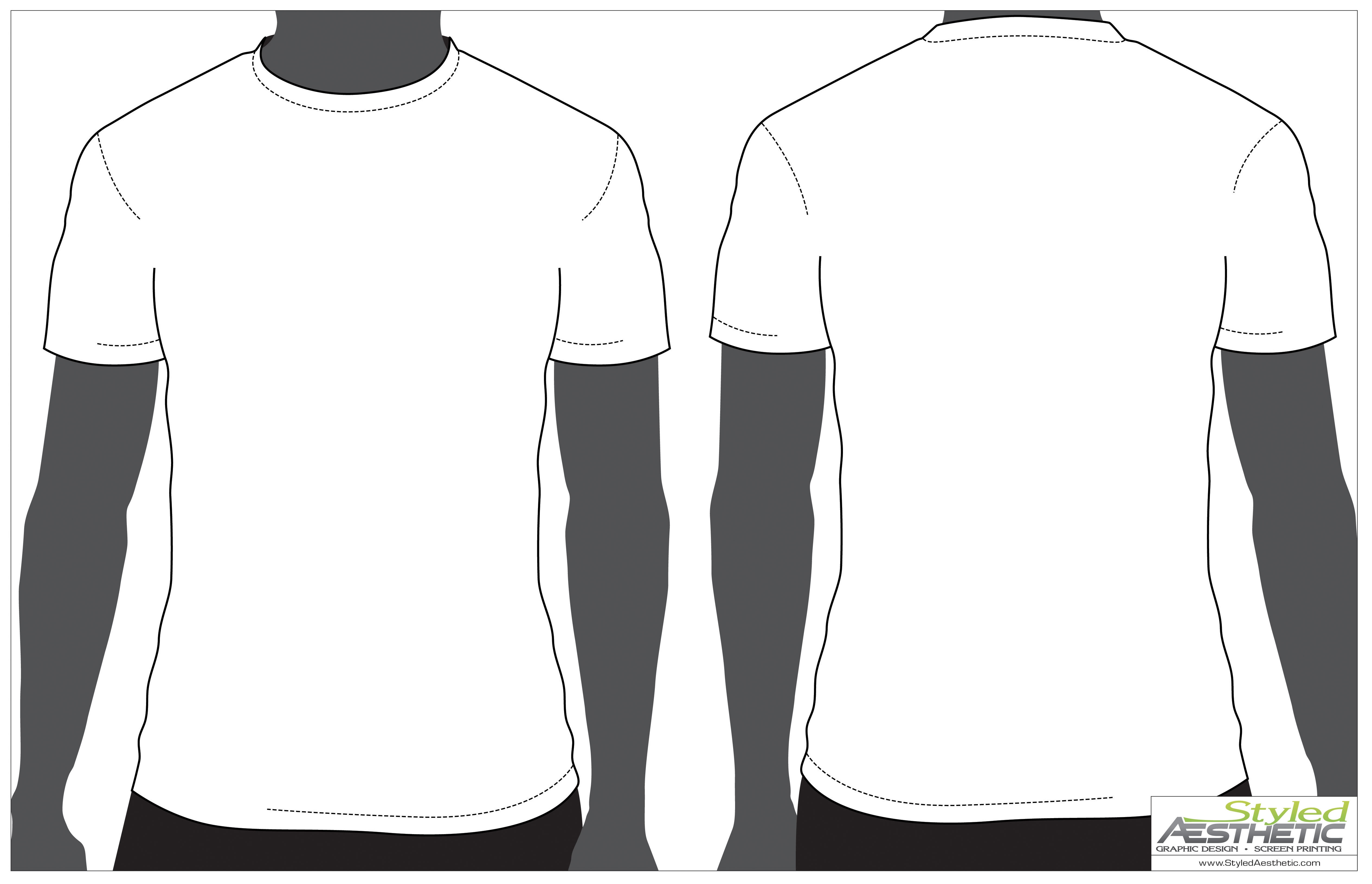 Black T Shirt Template Free Download