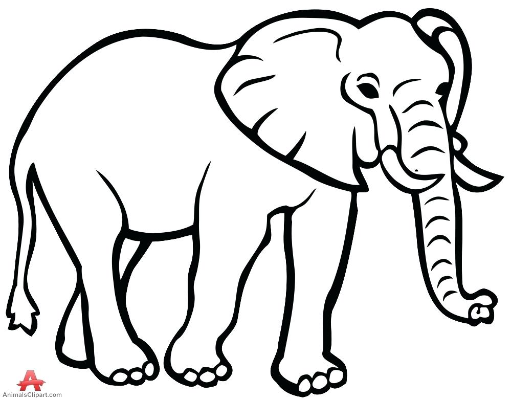 Outline Of An Elephant | Free download on ClipArtMag
