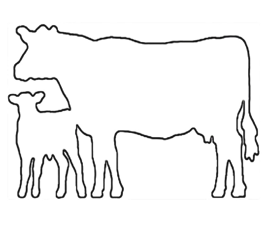 Outline Of Cow Free download on ClipArtMag