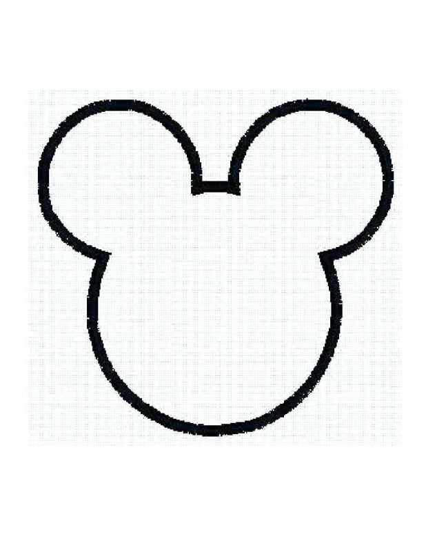 Outline Of Mickey Mouse Head | Free download on ClipArtMag
