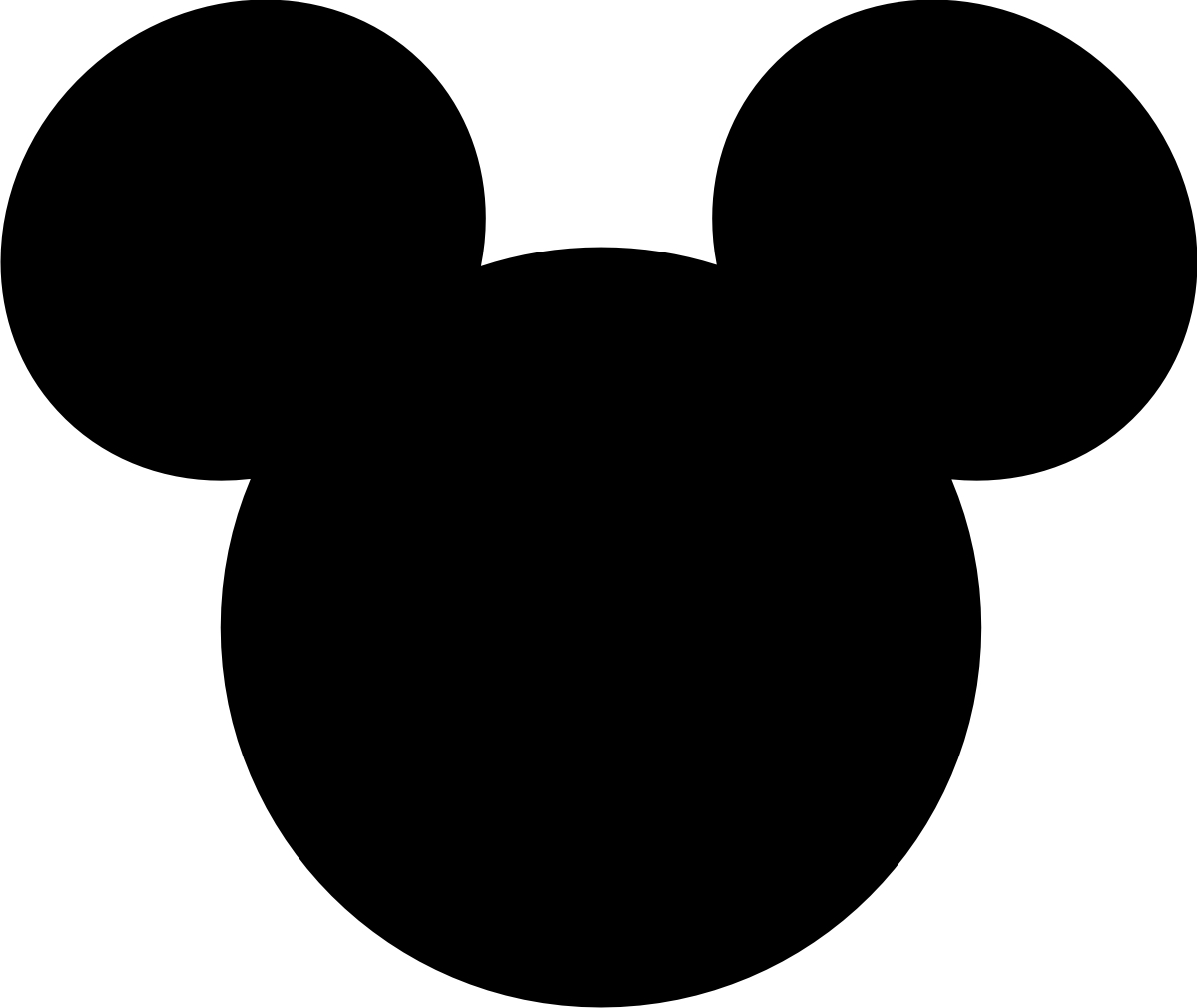 Outline Of Mickey Mouse Head Free download on ClipArtMag