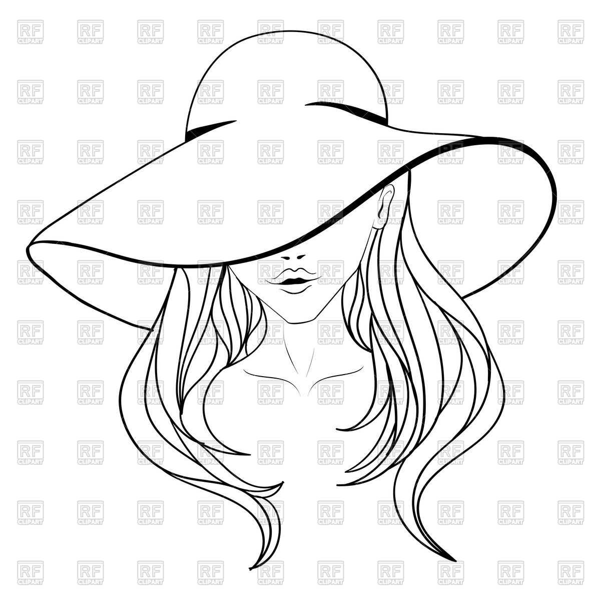 Outline Of Woman | Free download on ClipArtMag