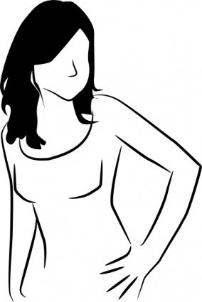 Outline Of Woman | Free download on ClipArtMag