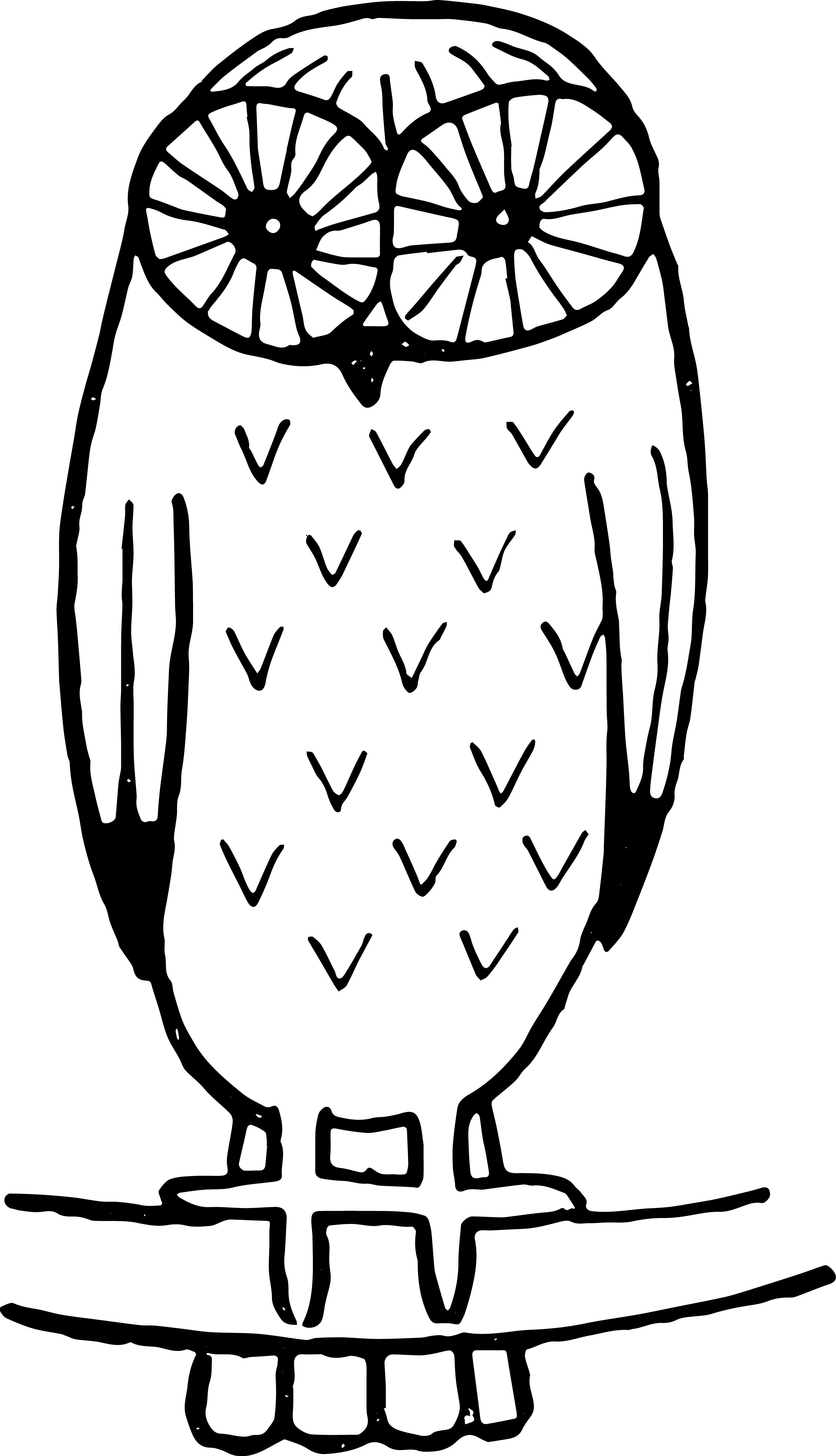 Owl Outline Free download on ClipArtMag